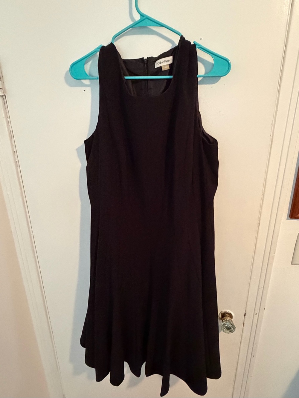 Calvin Klein Black Sleeveless Fit-and-Flare Dress